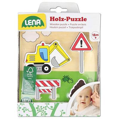 LENA: Exkavátor fa formaillesztő puzzle