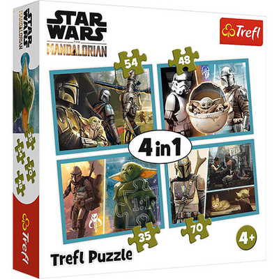 Star Wars: The Mandalorian 4 az 1-ben puzzle – Trefl