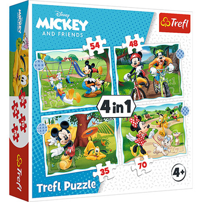 Mickey egér szép napja 4 az 1-ben puzzle – Trefl