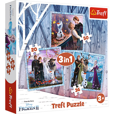 Jégvarázs 2: Varázslatos történet 3 az 1-ben puzzle – Trefl