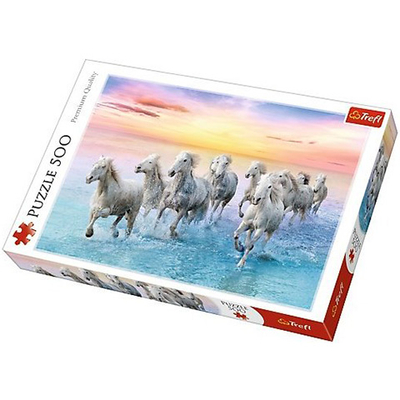 Galoppozó fehér lovak 500 db-os puzzle – Trefl