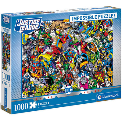 DC Comics Igazság ligája impossible puzzle 1000 db-os – Clementoni
