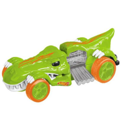 Hot Wheels – Mighty Speeders: T-Rextroyes hátrahúzós kisautó 13 cm