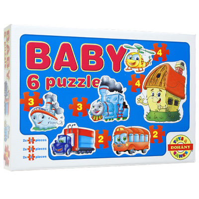 Baby Puzzle járművek – D-Toys
