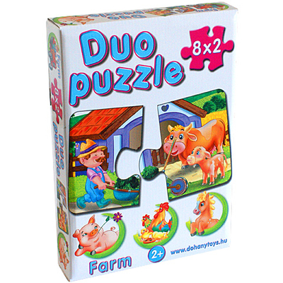 DUO Puzzle Farm állatokkal – D-Toys
