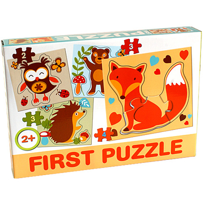Erdei állatos Bébipuzzle – D-Toys