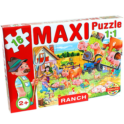 Maxi puzzle Háziállatokkal – D-Toys
