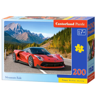 Száguldás a hegyekben 200 db-os puzzle – Castorland
