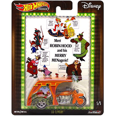 Hot Wheels Disney Premium: 3D-Livery kisautó 1/64 – Mattel