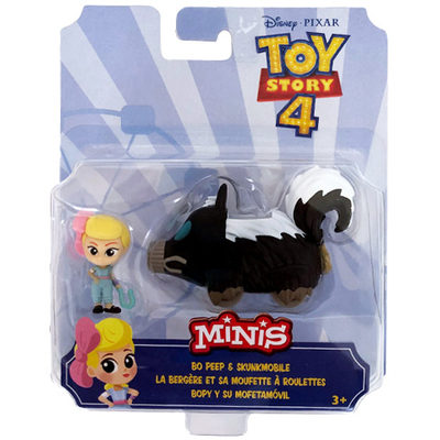 Toy Story 4: Bo Peep karakter és borzmobilja mini figuraszett – Mattel