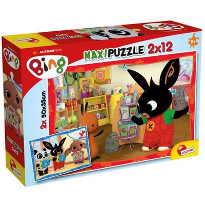 Bing és barátai: Bing az iskolában 2×12 db-os maxi puzzle