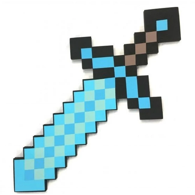Minecraft: Szivacs gyémánt kard 60cm