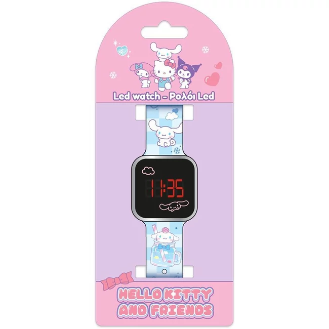 Luna: Hello Kitty Cinnamoroll LED-es karóra