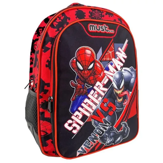 Must: Pókember vs Venom iskolatáska, hátizsák 32×18×43 cm