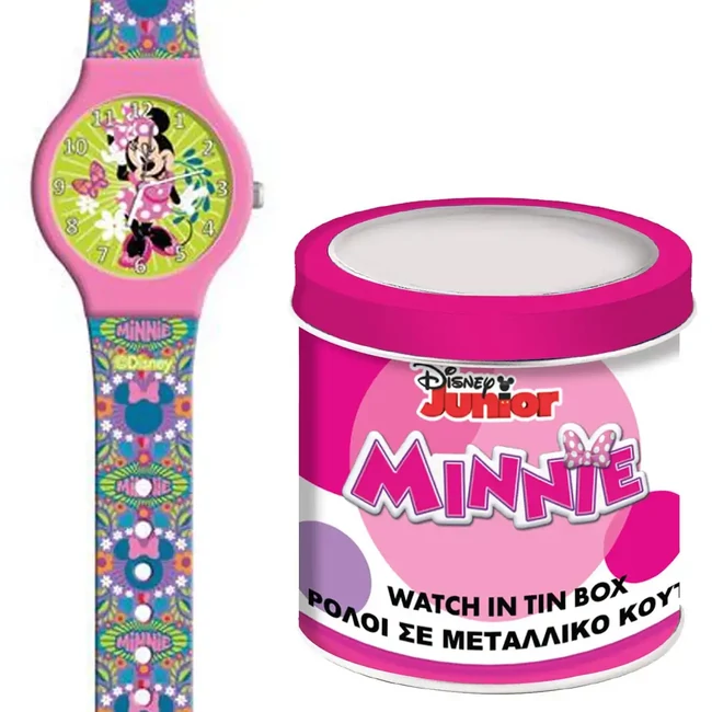 Luna: Minnie egér analóg karóra fém díszdobozban