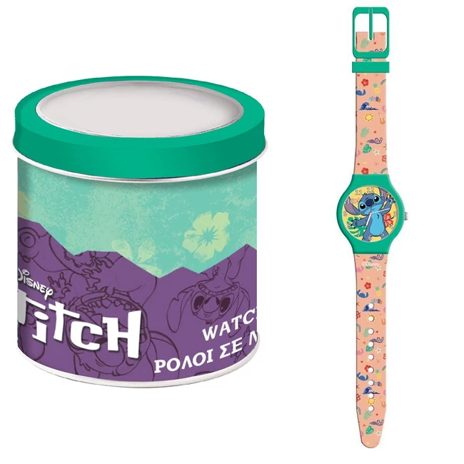 Luna: Lilo &amp; Stitch analóg karóra fém díszdobozban