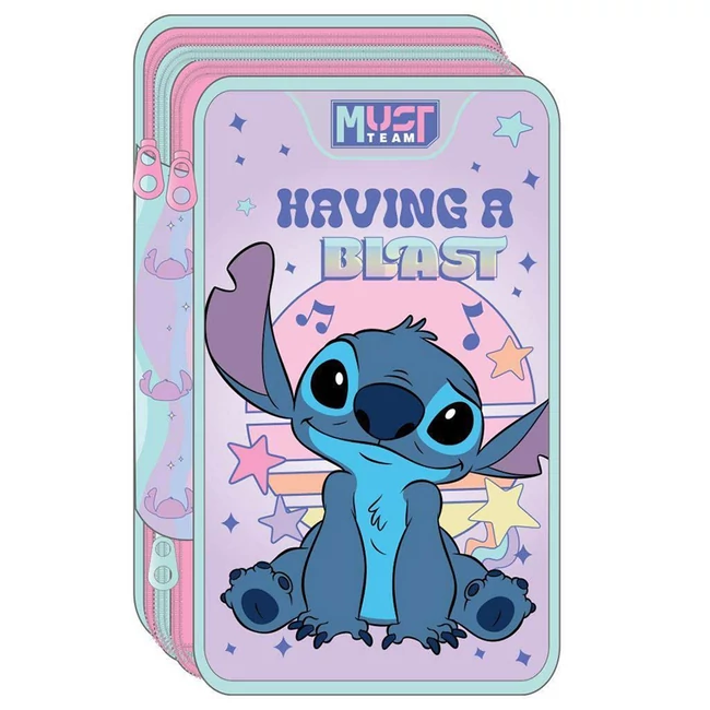 Luna: Disney Stitch 3 szintes töltött tolltartó