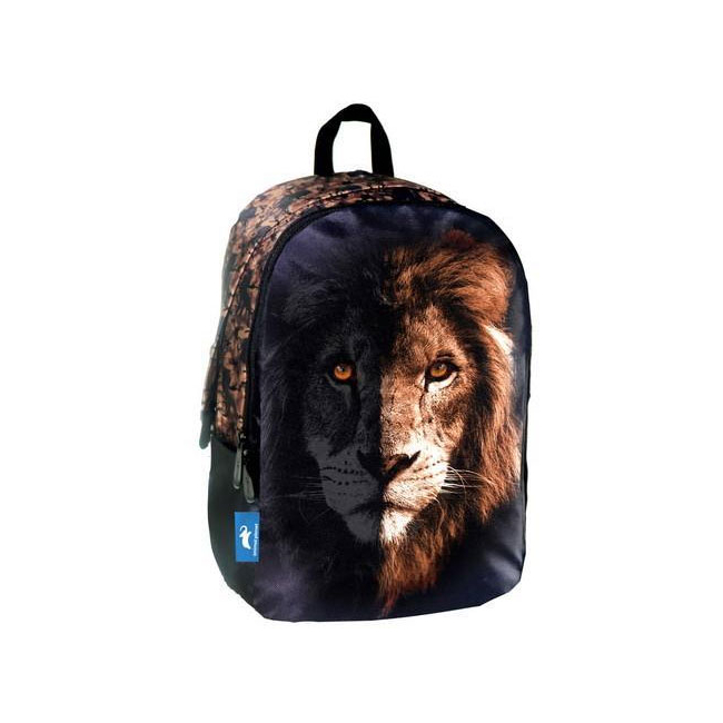 Animal Planet lekerekített oroszlános iskolatáska, hátizsák 32×15×45 cm