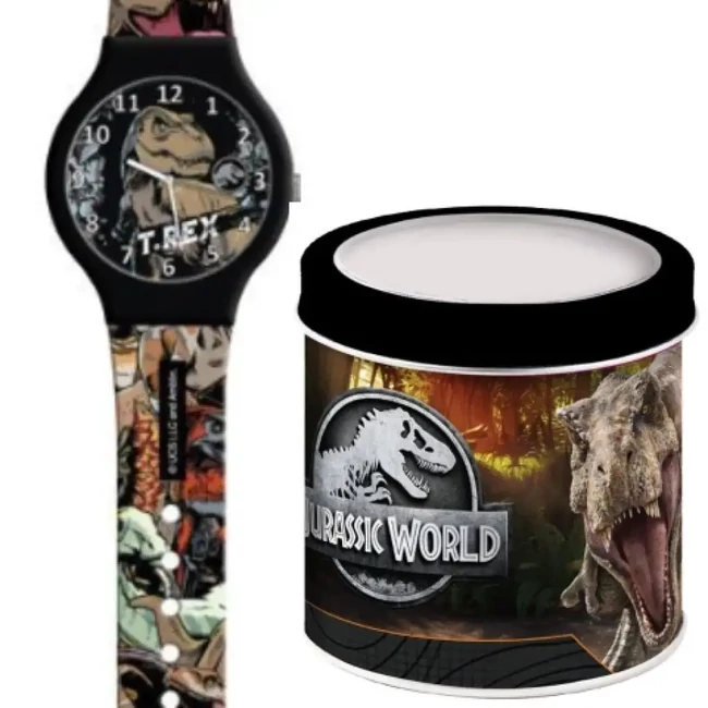 Jurassic World analóg karóra fém díszdobozban