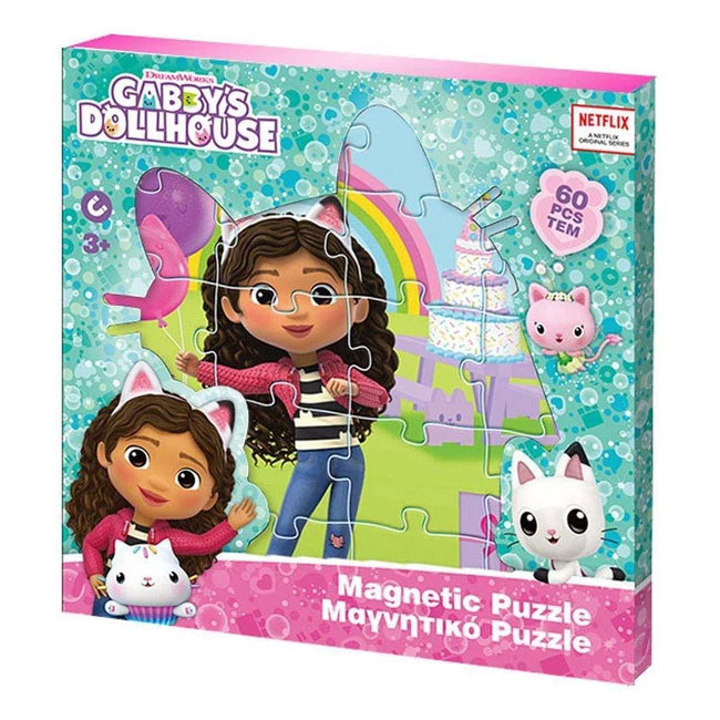 Luna: Gabi babaháza mintás 3×20 db-os mágneses puzzle