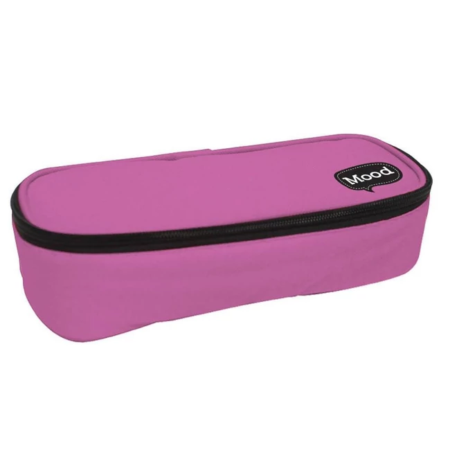 Mood: Pink színű, ovális cipzáras tolltartó 22×10×5 cm