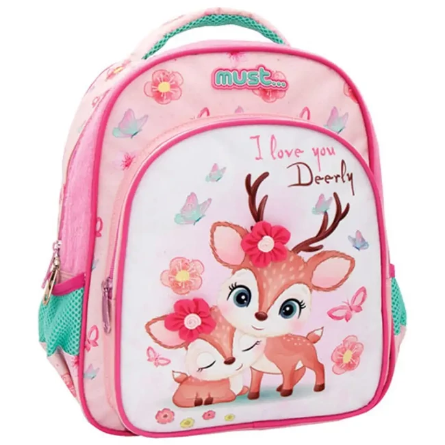 Must: I love you Deerly cuki szarvasos hátizsák 27×10×31 cm
