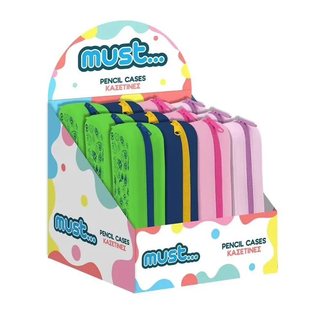 Must: Focus hengeres szilikon tolltartó 20×5x6 cm több változatban