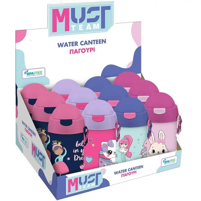Luna: Must Team kulacs lányos mintával többféle változatban 500ml 1 db