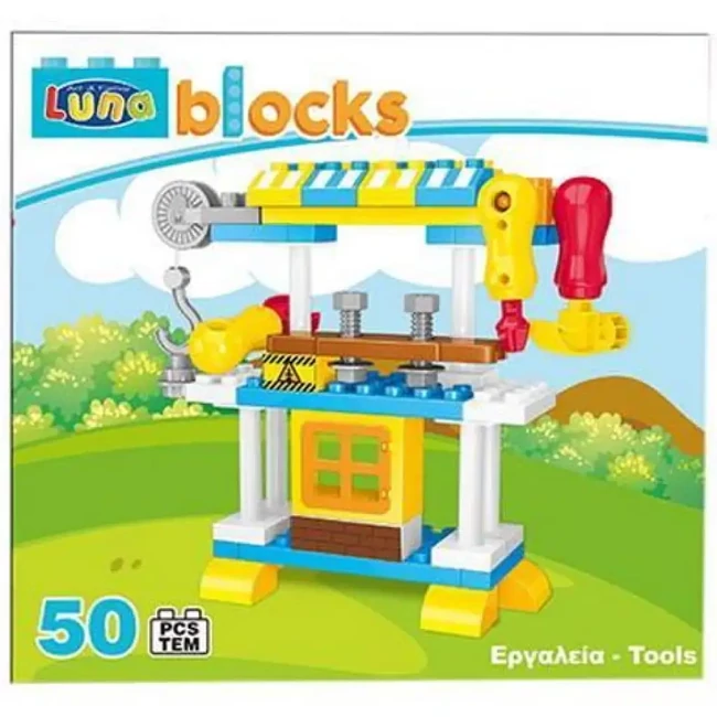 Blocks Barkácsasztal építőjáték szett 50 db-os