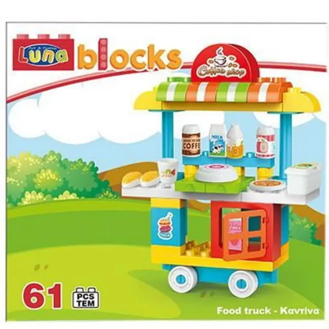 Blocks Gurulós kávézó építőjáték szett 61 db-os