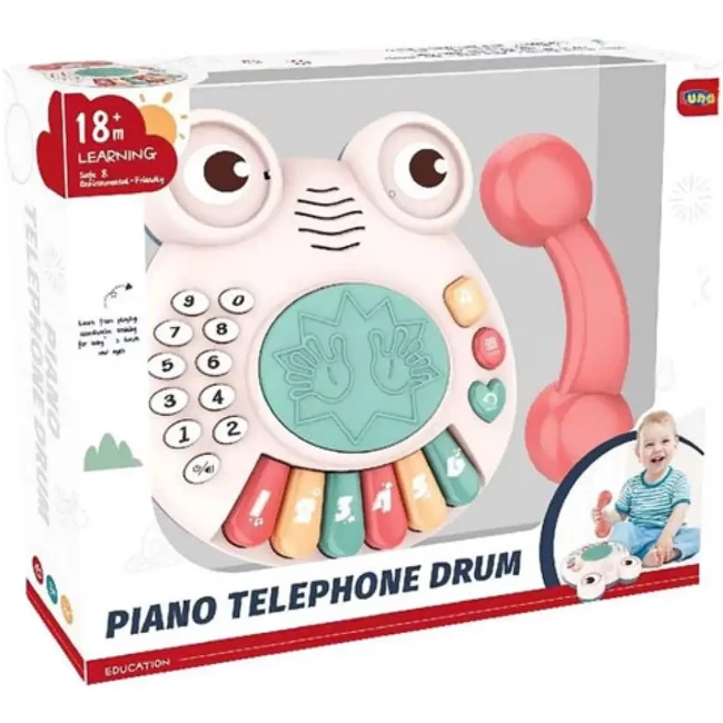 Zenélő telefon bébi játék