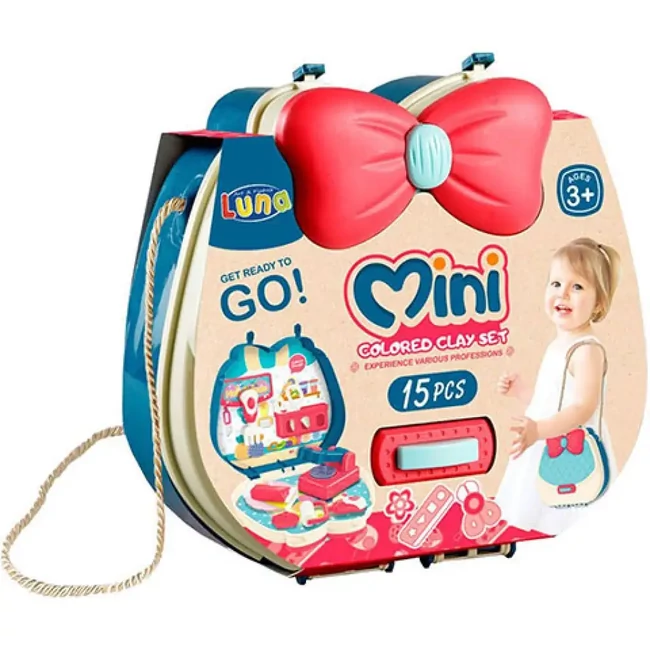 Mini gyurma szett kistáskában 15 db-os