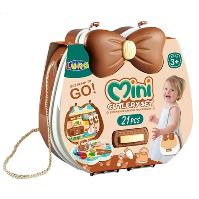 Mini konyha játékszett kistáskában 21 db-os