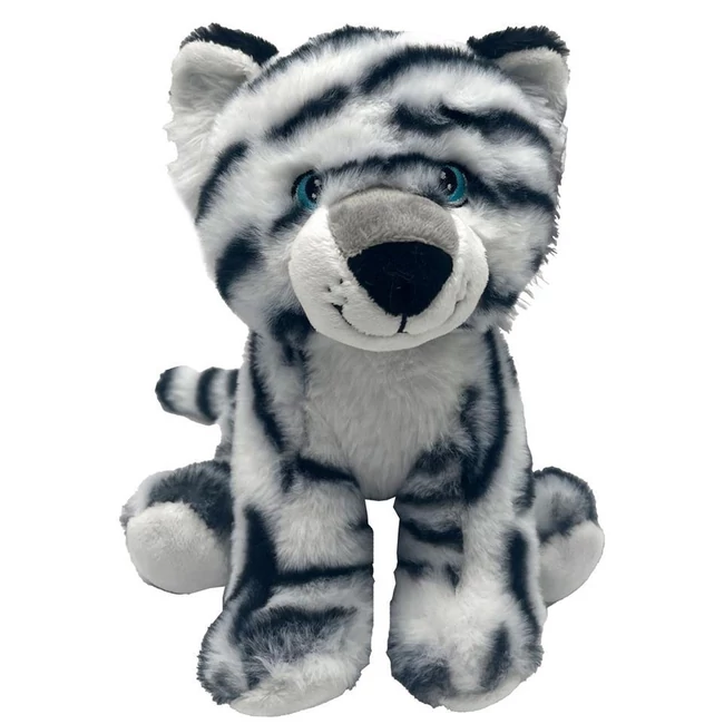 Plüss fehér tigris 21 cm