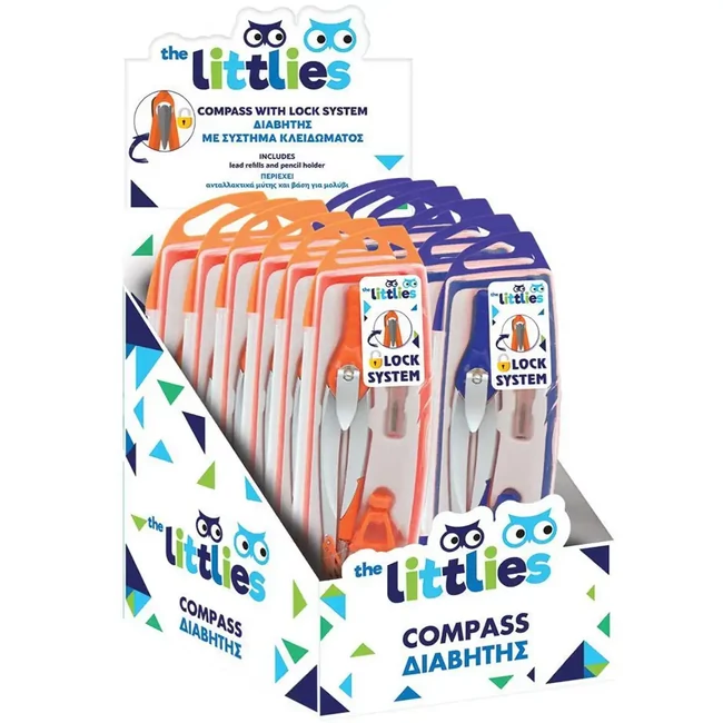 The Littlies: körző készlet zárral kétféle változatban 1 db