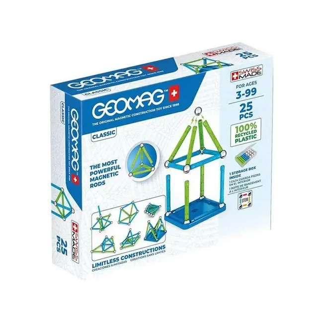 Geomag Green Line Classic mágneses építőjáték 25 db-os