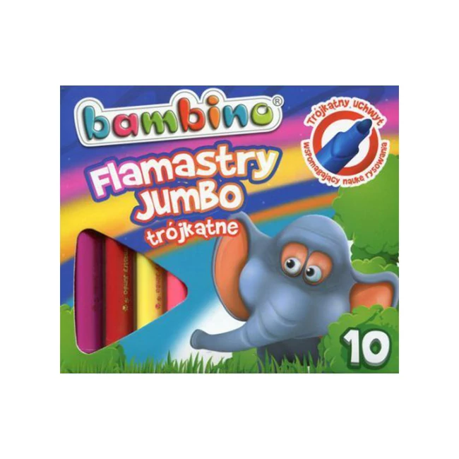 Bambino: Jumbo színes filctoll 10 db-os szett