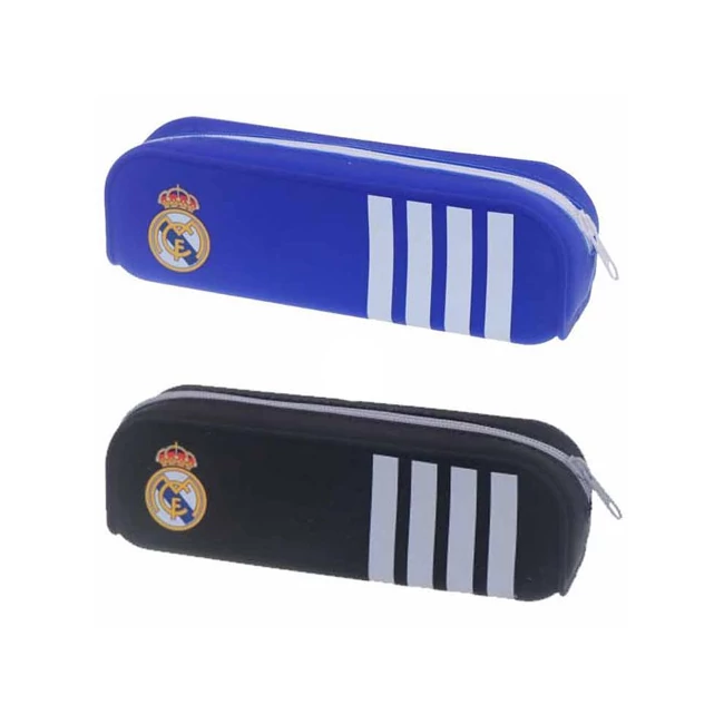 Real Madrid ovális szilikon tolltartó kétféle változatban 20×5x6 cm