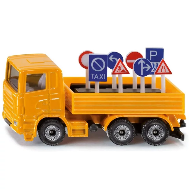 SIKU Scania teherautó táblákkal 1/87