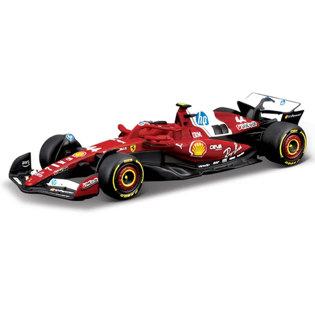 Bburago: Ferrari SF-25 F1(2025) versenyautó fém autómodell 1/64 (Lewis Hamilton #44)