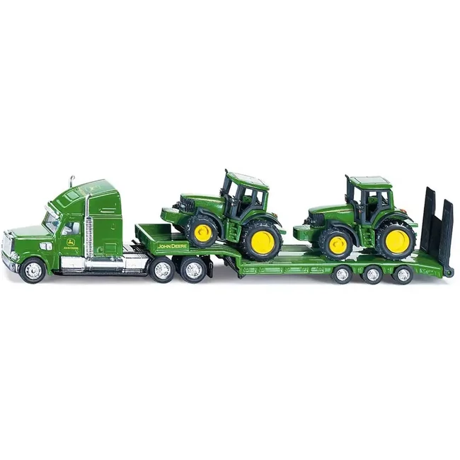 SIKU Kamion John Deere traktorokkal játékszett 1/87