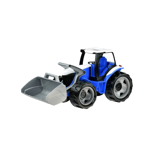 LENA: Óriás traktor homlokrakodóval kék/fehér 62 cm