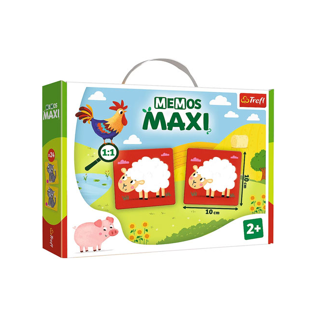 A farm állatai Maxi memória játék 24 db-os – Trefl