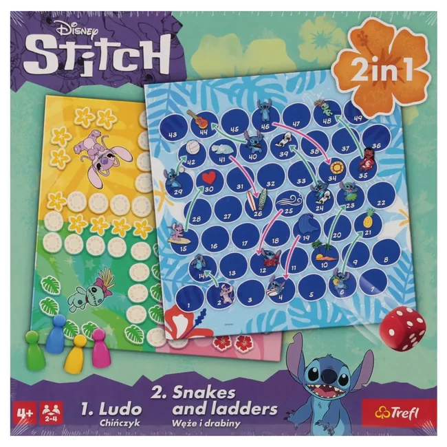Disney: Stitch 2az1-ben társasjáték gyűjtemény – Trefl