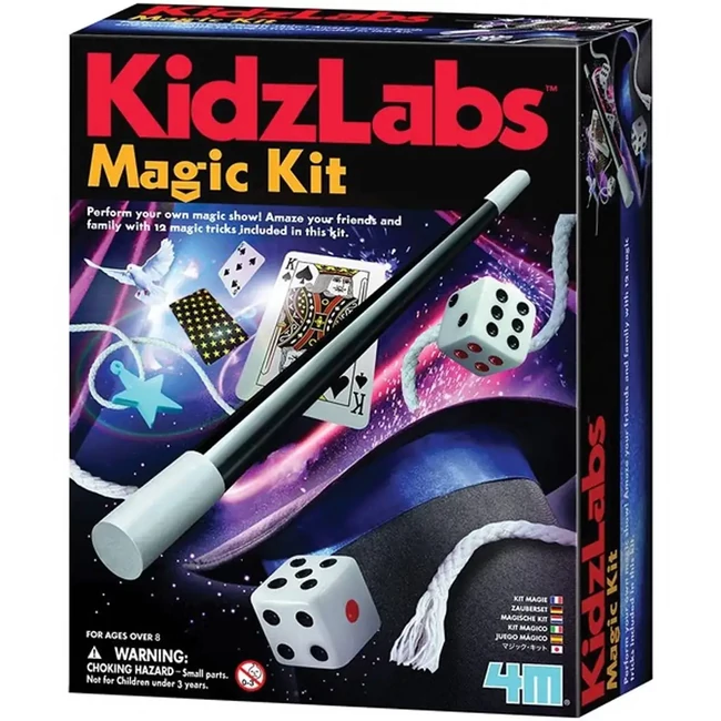 KidzLabs Bűvésztrükk Készlet – 12 varázslatos trükk egy dobozban