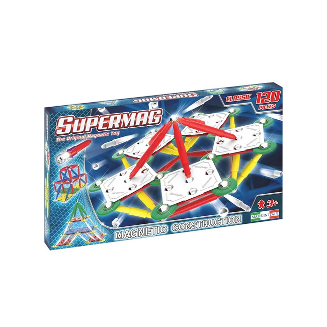Supermag: Classic Primary 120 db-os mágneses építőjáték