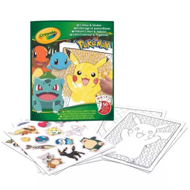 Crayola: Color &amp; Sticker – Pokémon foglalkoztató