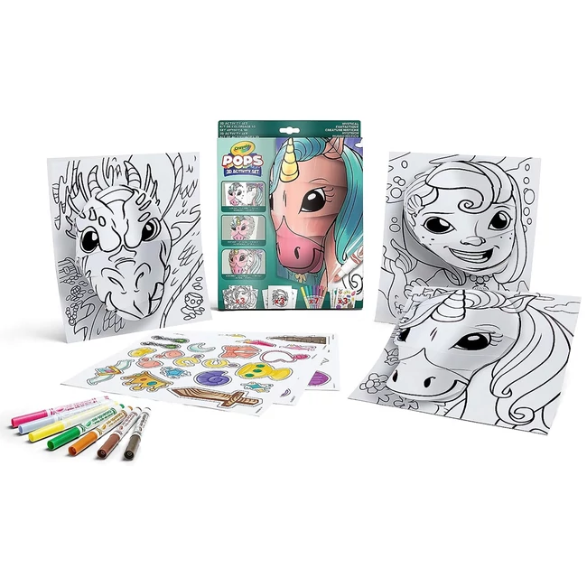 Crayola: POP's 3D-s foglalkoztató színező füzet – Mesevilág