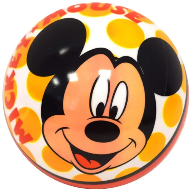 Mickey egér gumilabda 14 cm kétféle változatban