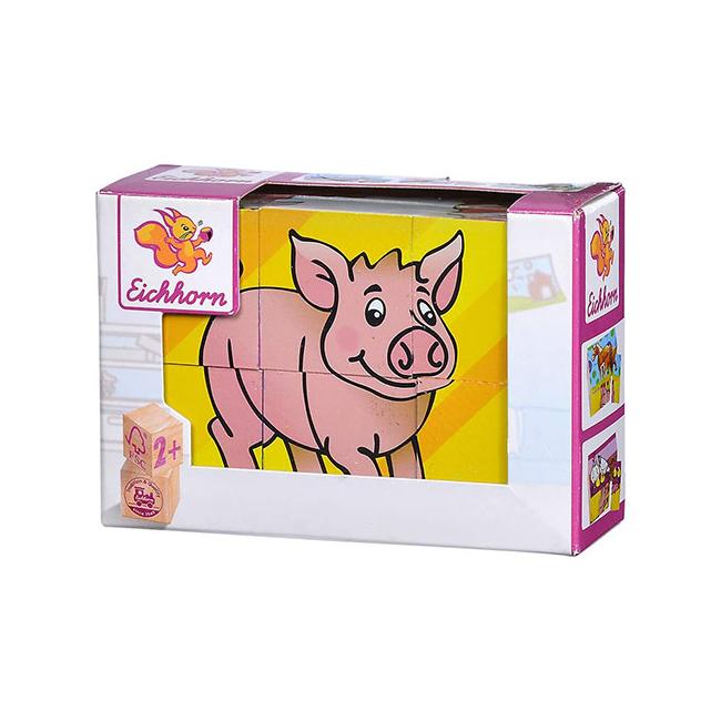Képkirakó mesekocka farm állatokkal – Eichhorn